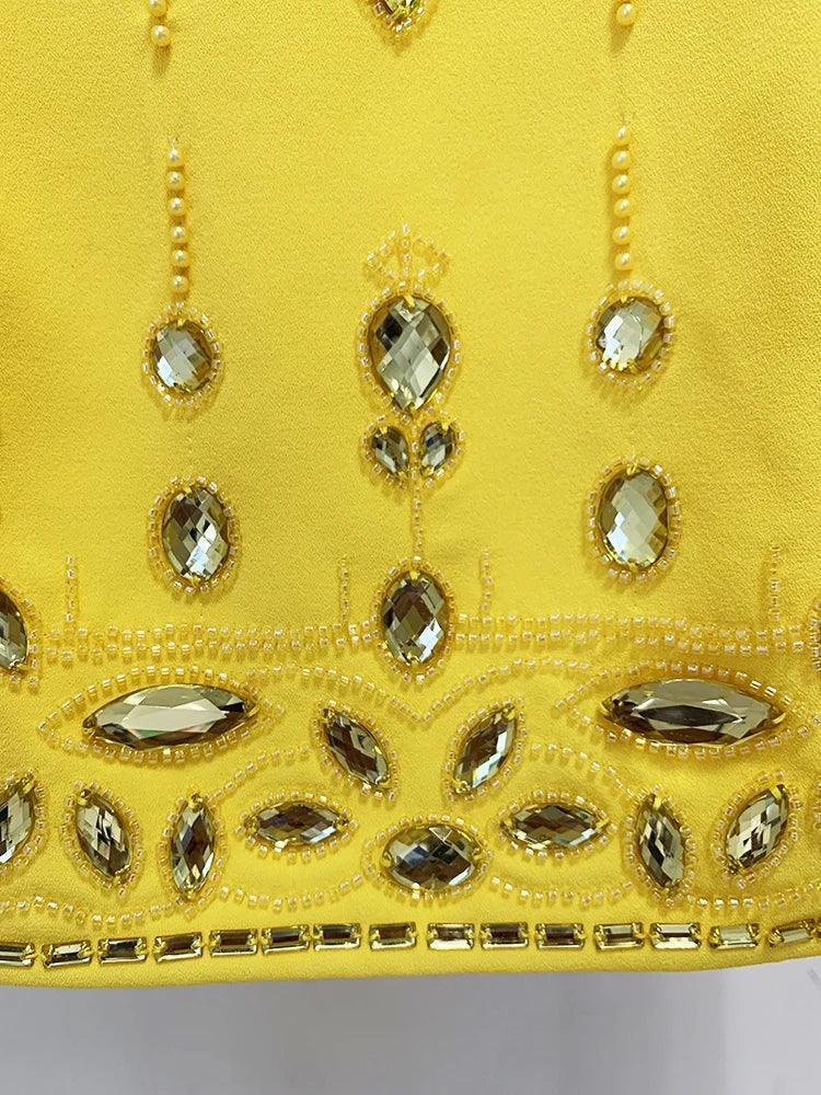 Cybil Beaded Yellow Set from The House of CO-KY - Outfit Sets