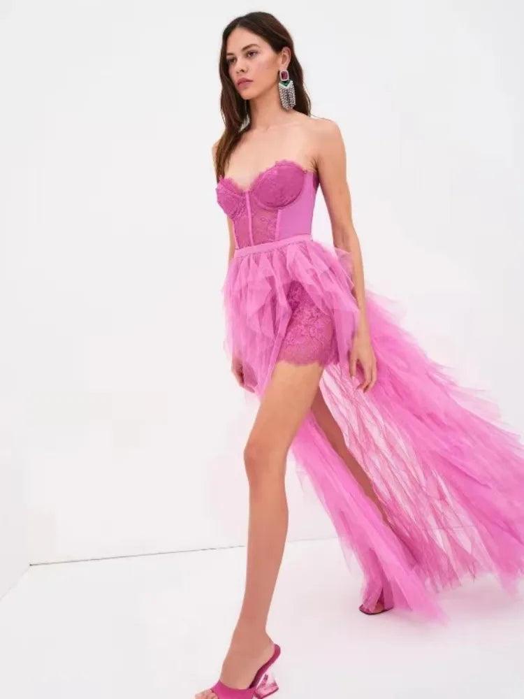 Lauren Lace and Tulle Dress from The House of CO-KY - Dresses