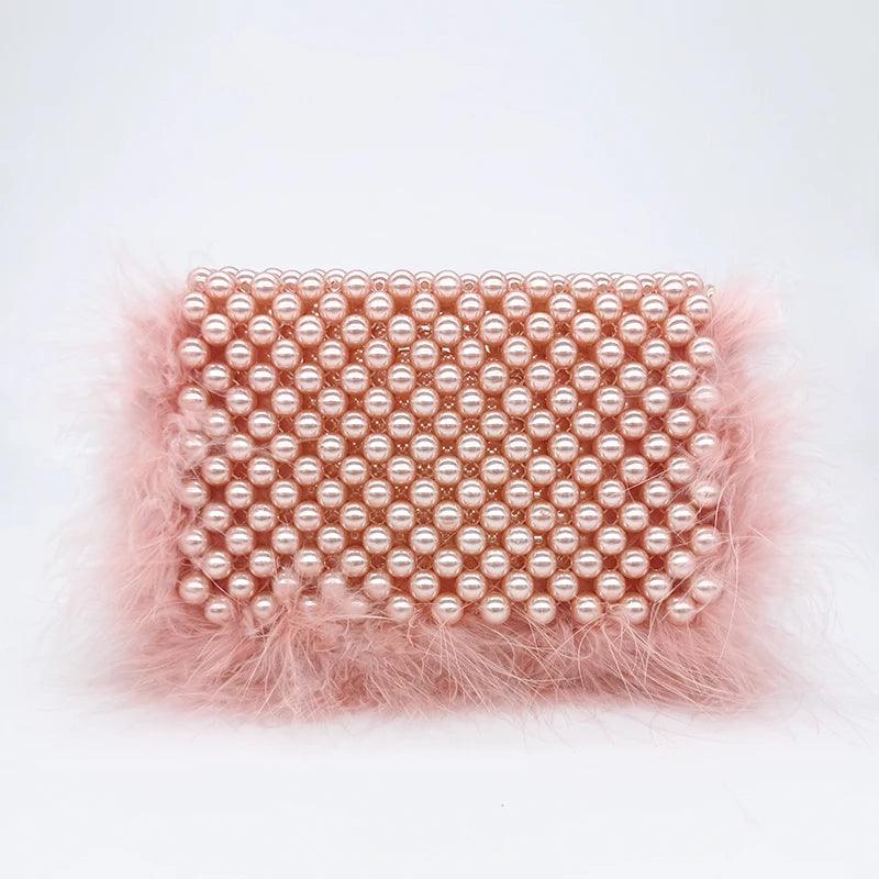 Lizzy Beaded Pearl Clutch from The House of CO-KY - Handbags