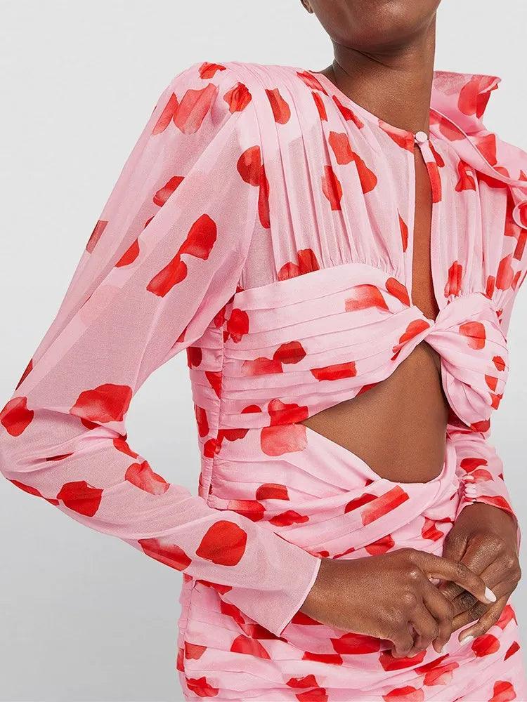 Petals Cut Out Mini Dress from The House of CO-KY - Dresses