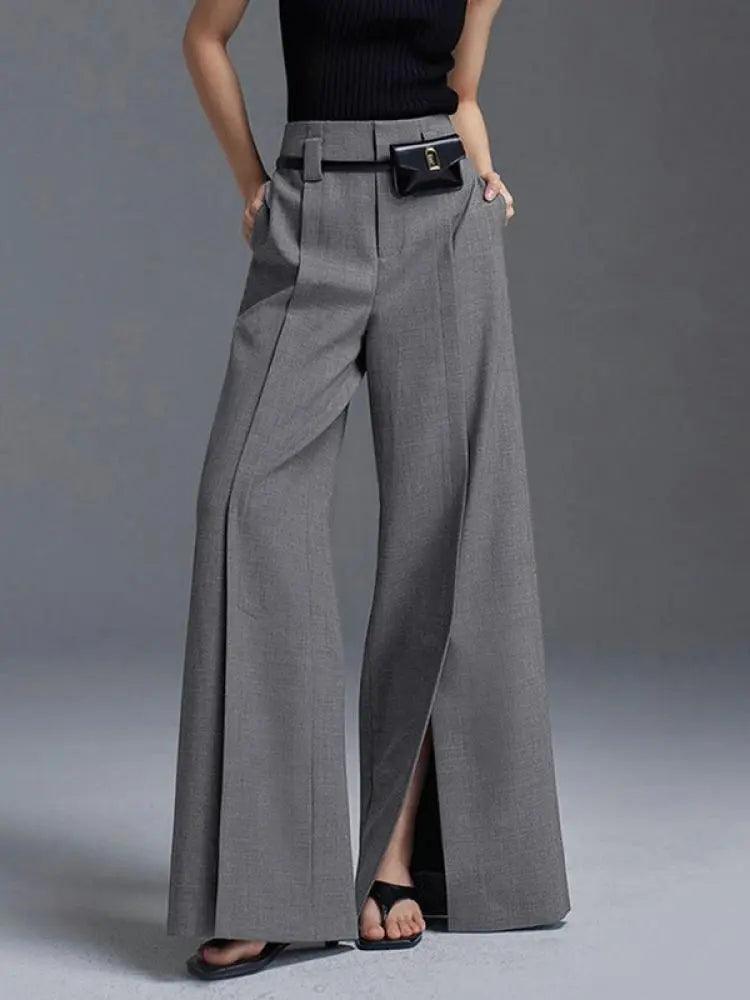 Shirley Wide Leg Split Trousers from The House of CO-KY - Pants