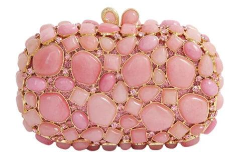 Sophie Stones Evening Clutch - Pink from The House of CO-KY - Handbags