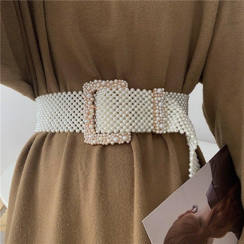 Wide Pearl Belt from The House of CO-KY - Belts