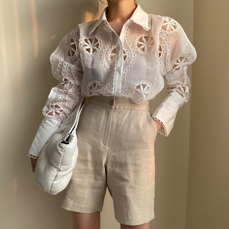 Adriana Embroidered Blouse from The House of CO-KY - Shirts & Tops