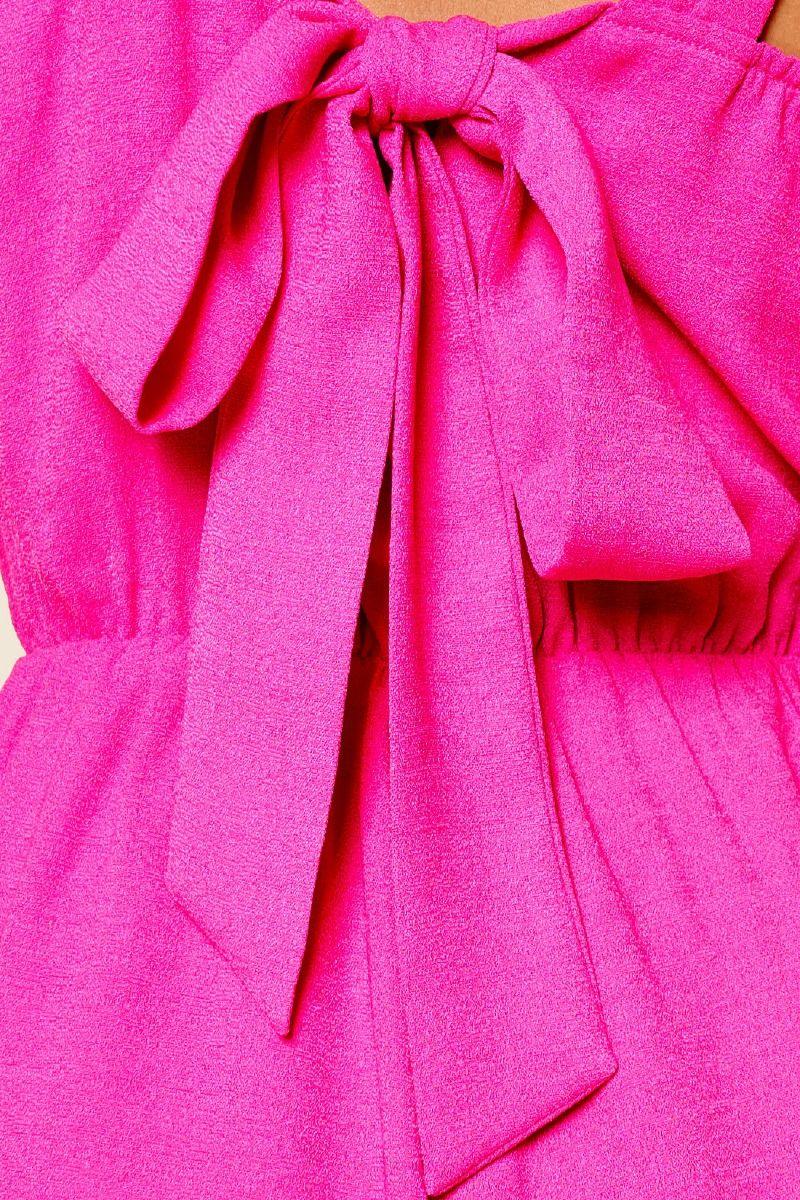 Bianca Layered Fuchsia Romper from The House of CO-KY - Jumpsuits & Rompers