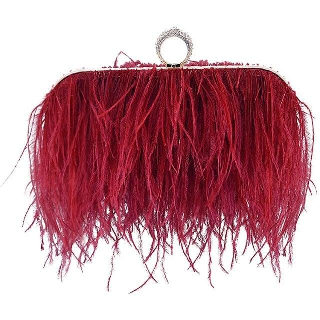 Charlotte Feather Clutch Bag from The House of CO-KY - Handbags