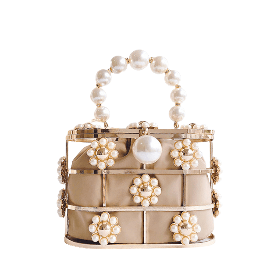 Flower Pearls Basket Bag from The House of CO-KY - Handbags