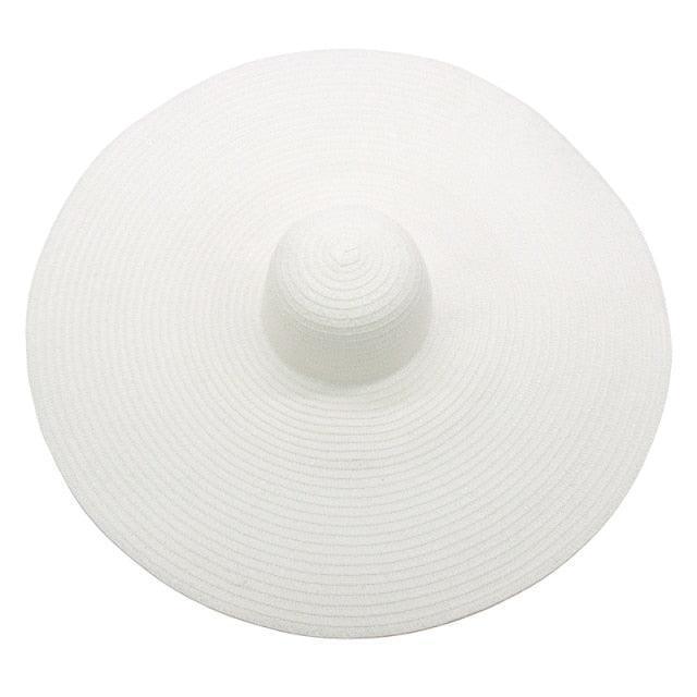 Foldable Oversized Brim Hat – navy – statement style