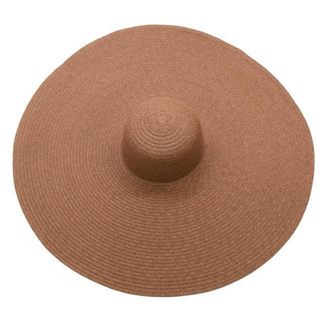 Foldable Oversized Brim Hat – navy – statement style