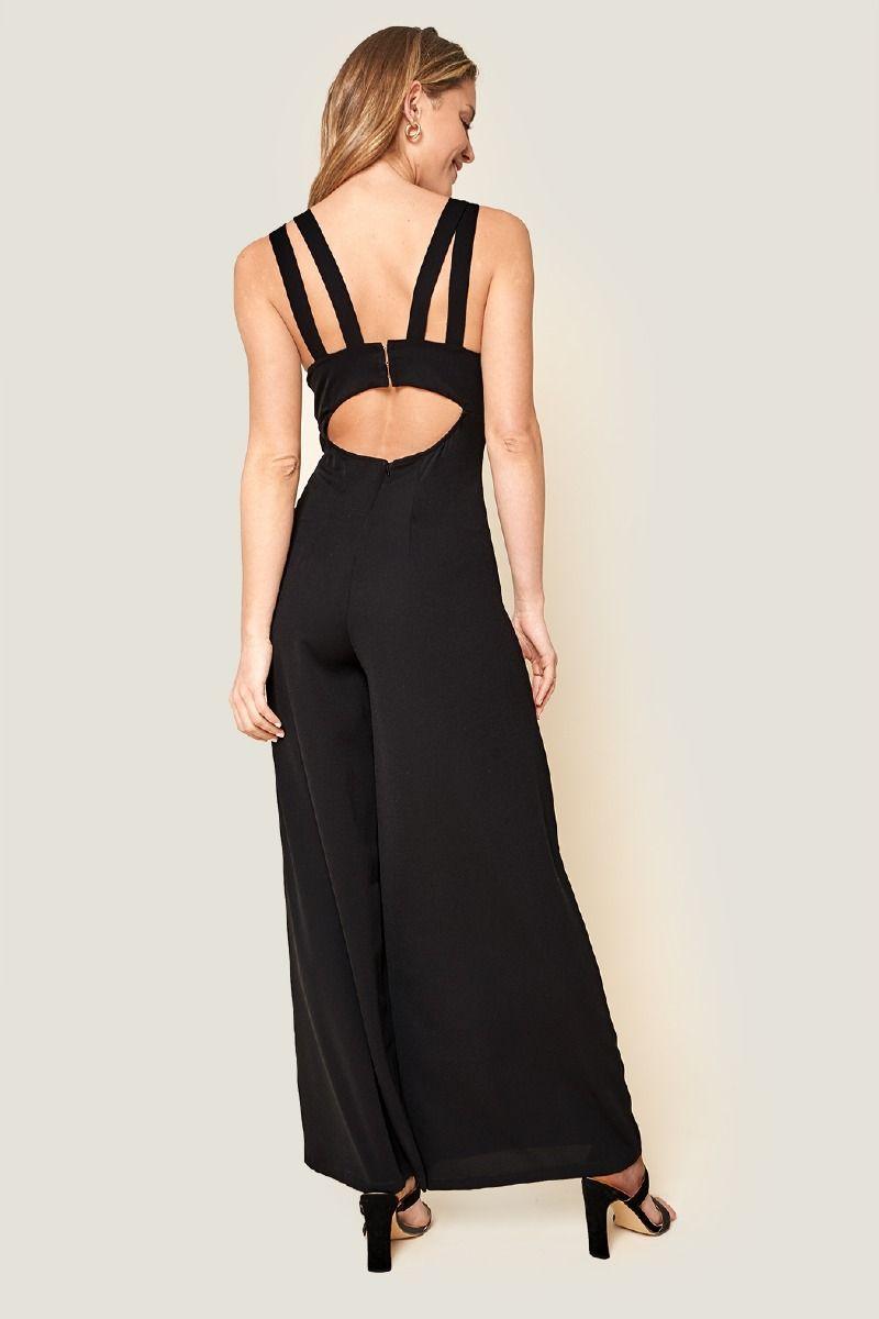 Kim Double Strap Black Jumpsuit from The House of CO-KY - Jumpsuits & Rompers