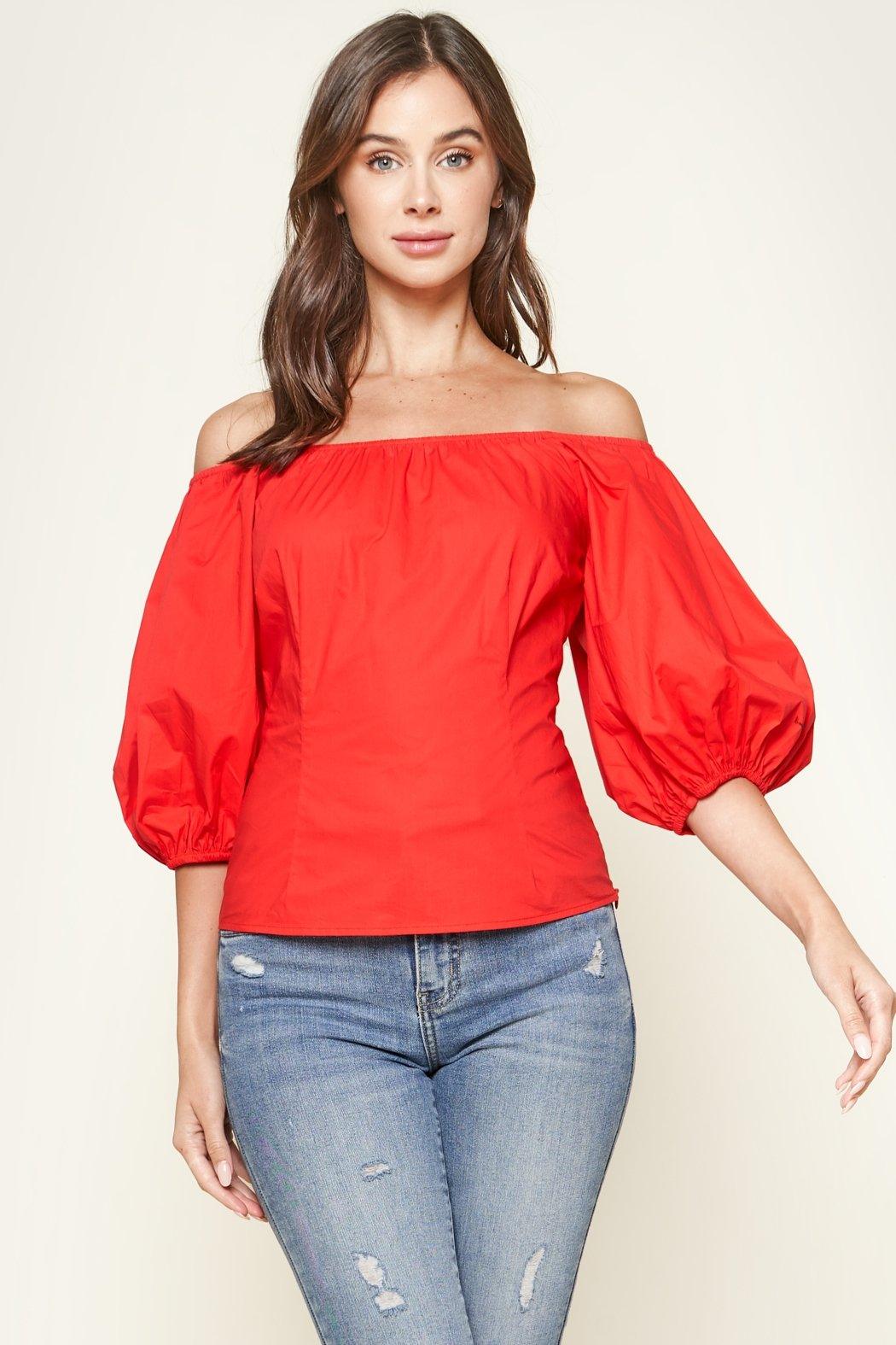 Lori Puff Sleeve Top from The House of CO-KY - Shirts & Tops