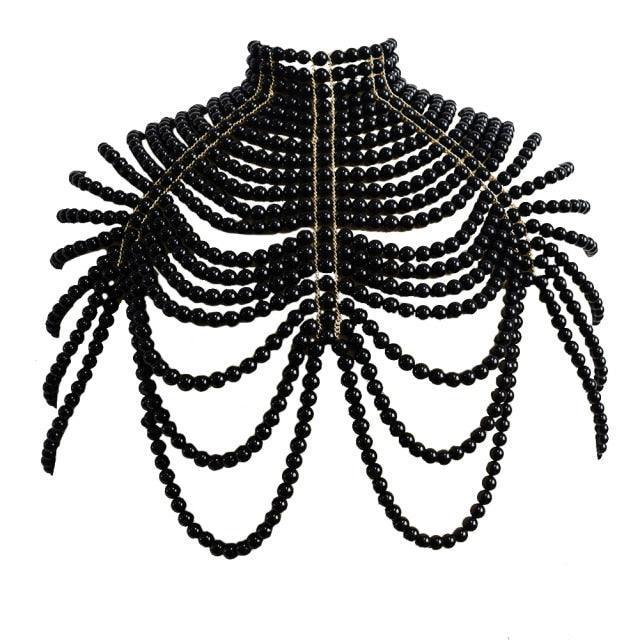 Pearl Body Chain from The House of CO-KY - Necklaces